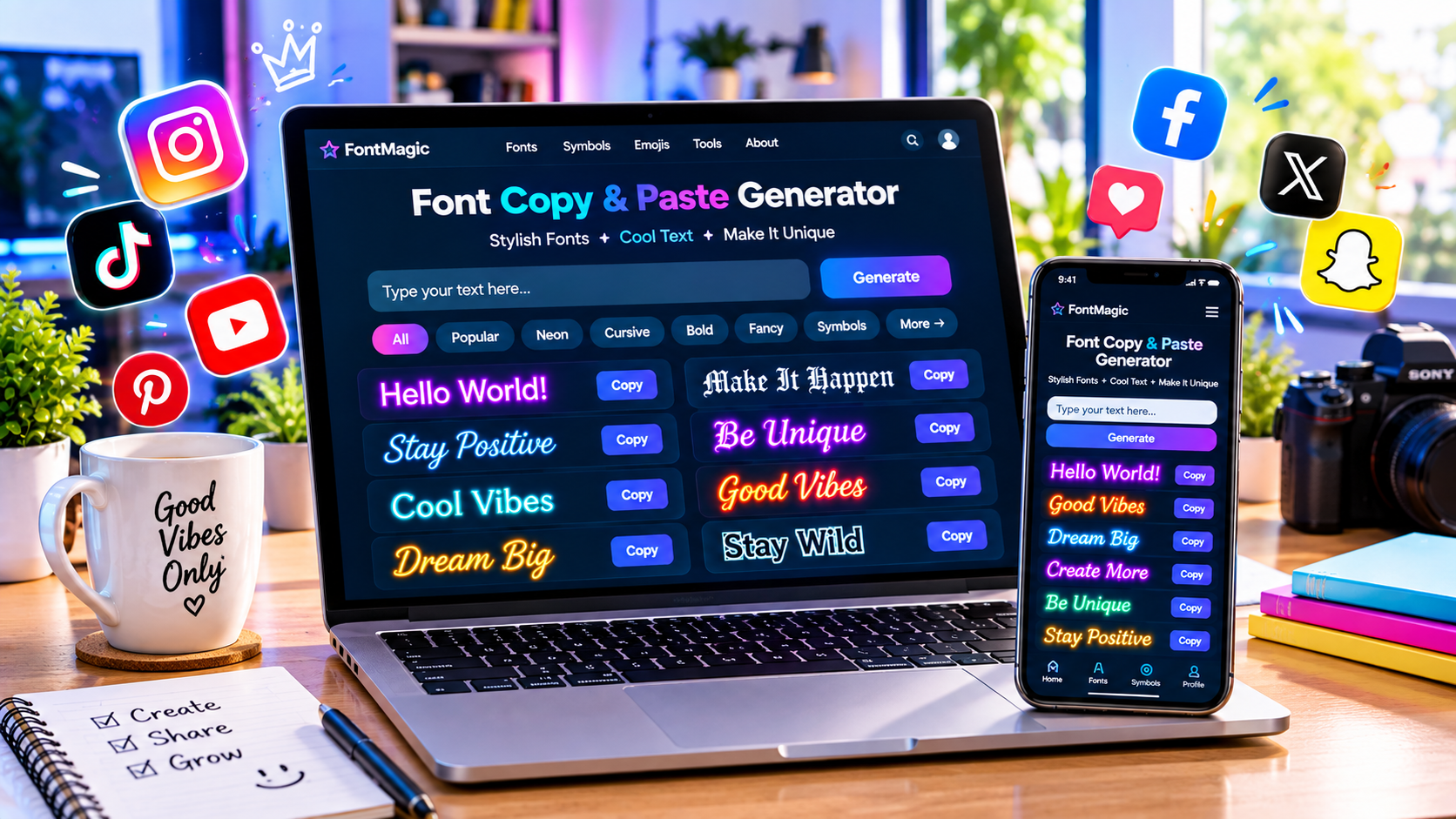 font copy and paste